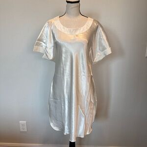 Vintage Victoria’s Secret Ivory‎ Slip Dress Petite Small Nightgown 80’s 90’s